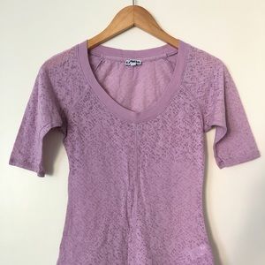 Express purple top with mesh finish